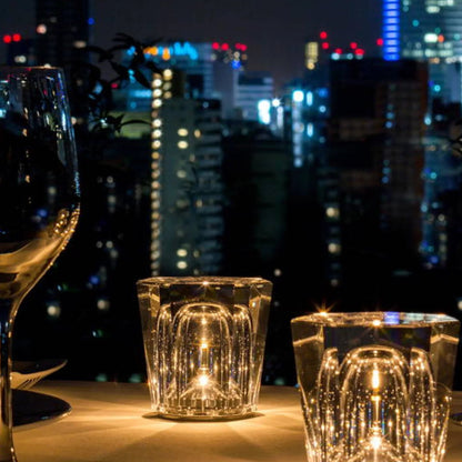 Modern Bedside Lamp LED Crystal Design | Diamond Glow-5