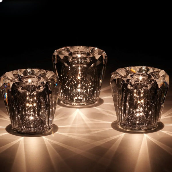 Modern Bedside Lamp LED Crystal Design | Diamond Glow-1