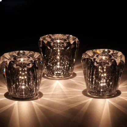 Modern Bedside Lamp LED Crystal Design | Diamond Glow-1