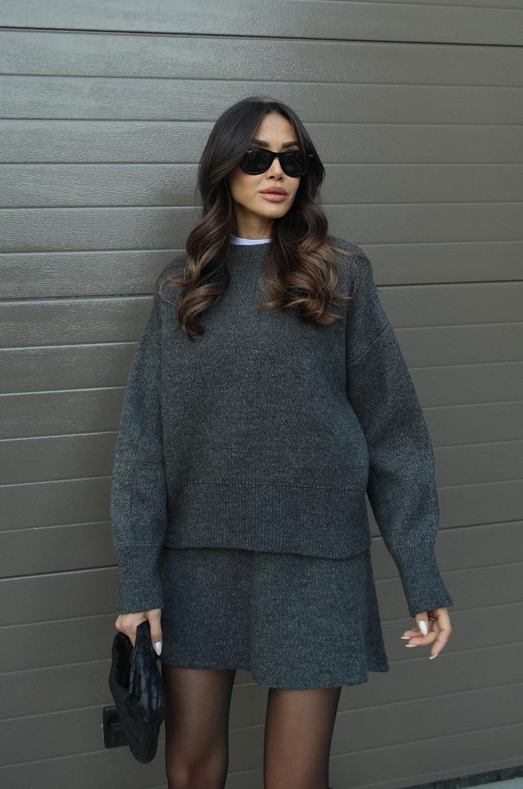 Chic Sweater & Skirt Set | Giselle