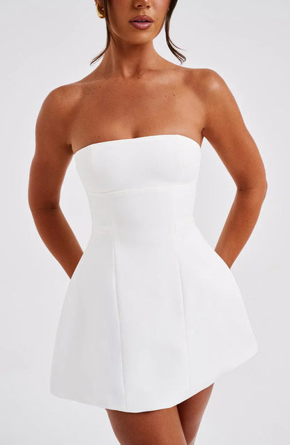 Strapless A-Line Mini Dress | Dinah