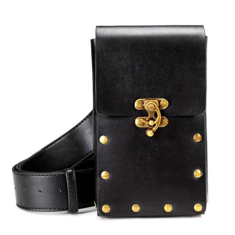 Women Vintage Leather Belt Pouch | Erika