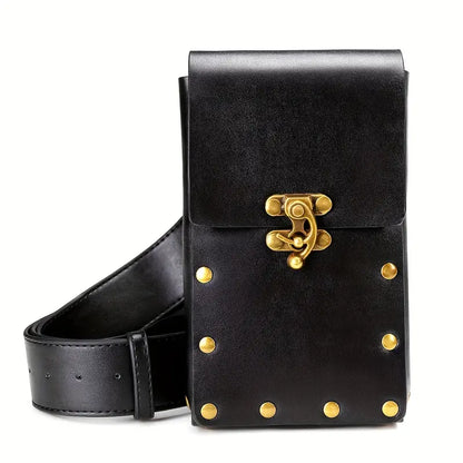 Women Vintage Leather Belt Pouch | Erika