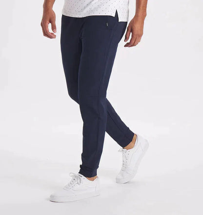 Men Slim Fit Jogging Pants Black Cotton | Karl-3