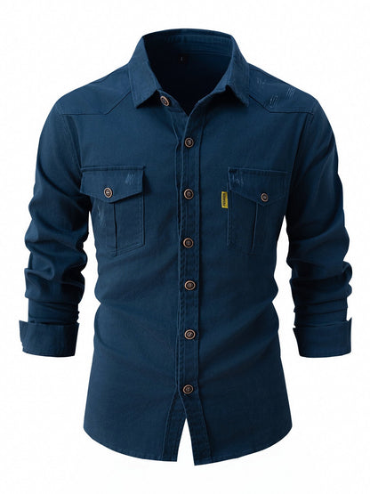 Men’s Long Sleeve Utility Shirt | Philip