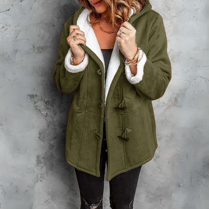 Toggle Button Sherpa Coat | Deni