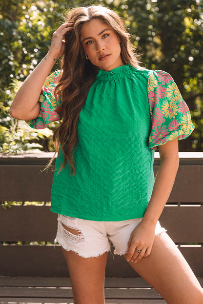 Women Embroidered Puff Sleeve Top | Arlisse