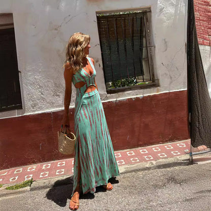 Bohemian Two-Piece Maxi Dress | Viviana