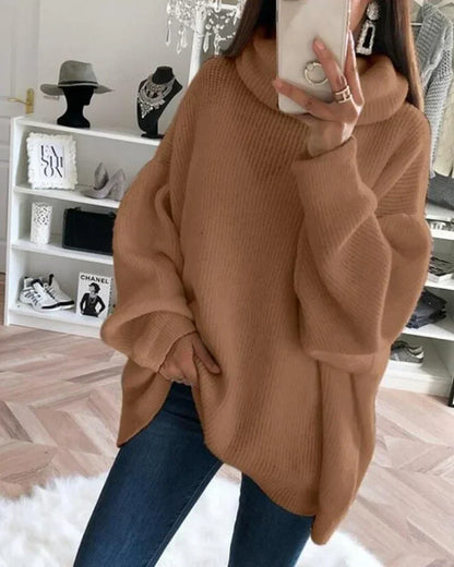 Women Oversized Turtleneck Sweater | Gwendolyn