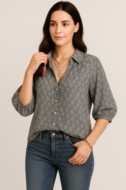Women Boho Button-Up Blouse | Dahlia