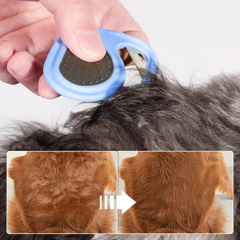 Dog Brush Deshedding Tool Anti-Slip Handle | Groomer-5