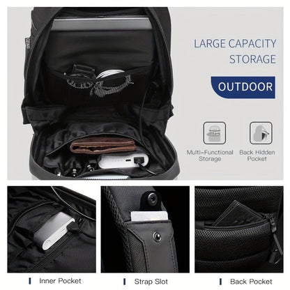 Men Futuristic Hard Shell Sling Bag | Finn