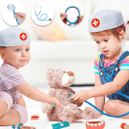 Kids Doctor Kit Educational Toy Set Wood Non-Toxic | Montessori-4