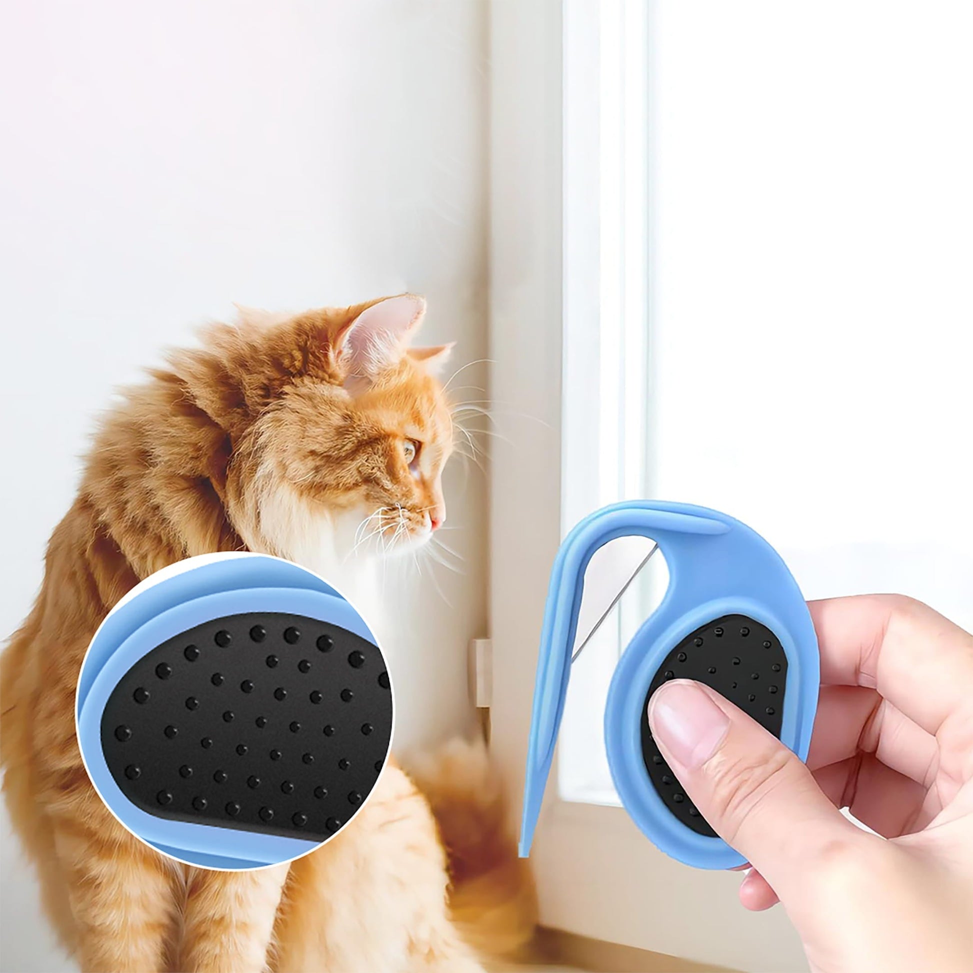 Dog Brush Deshedding Tool Anti-Slip Handle | Groomer-2