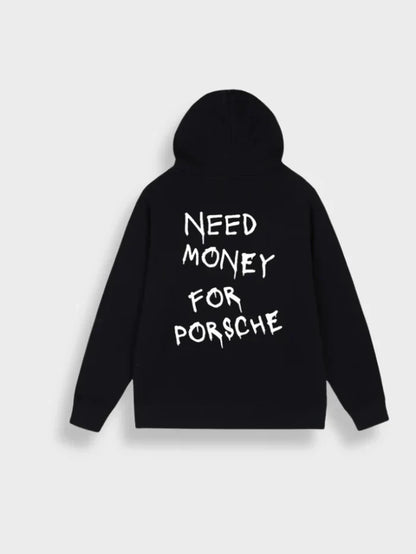 Variant image for Men's Graphic Hoodie Black Cotton | Nicolai-1