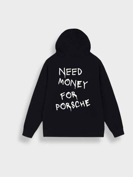 Men's Graphic Hoodie Black Cotton | Nicolai-1
