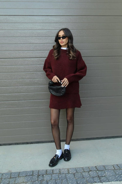 Chic Sweater & Skirt Set | Giselle