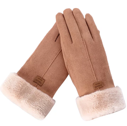 Women Elegant Faux Fur Winter Gloves | Marie