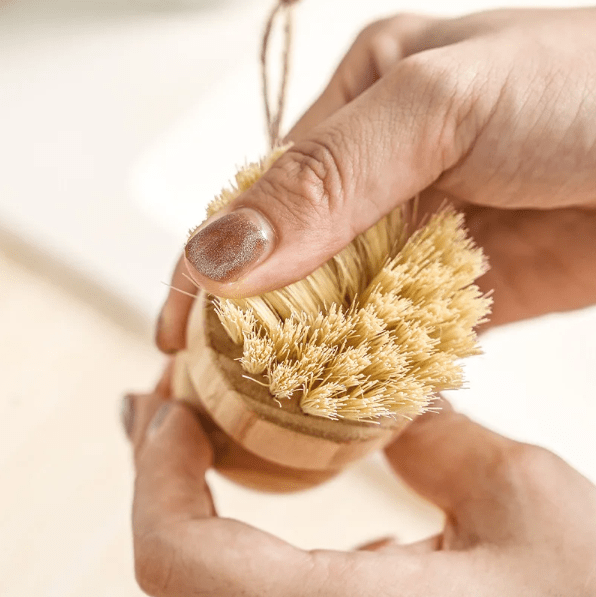 4-Piece Bamboo Cleaning Brush Set