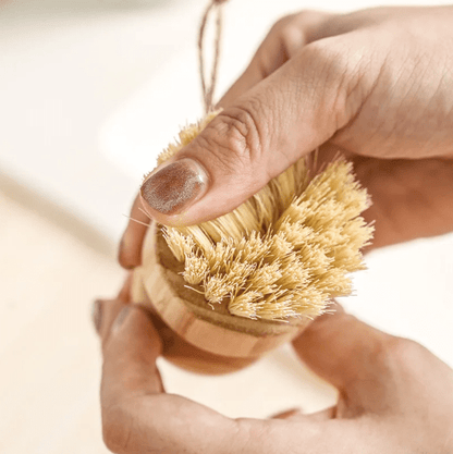 4-Piece Bamboo Cleaning Brush Set