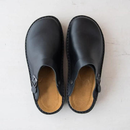 Men Classic Leather Slip-On Clogs | Cardo
