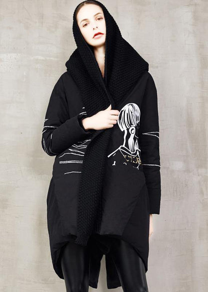 Women Avant-Garde Hooded Asymmetrical Coat | Ayame