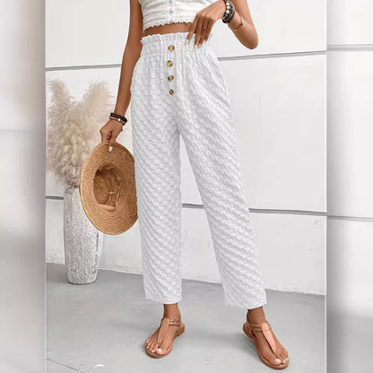 Women Trousers Apricot Polyester | Urban Chic-4
