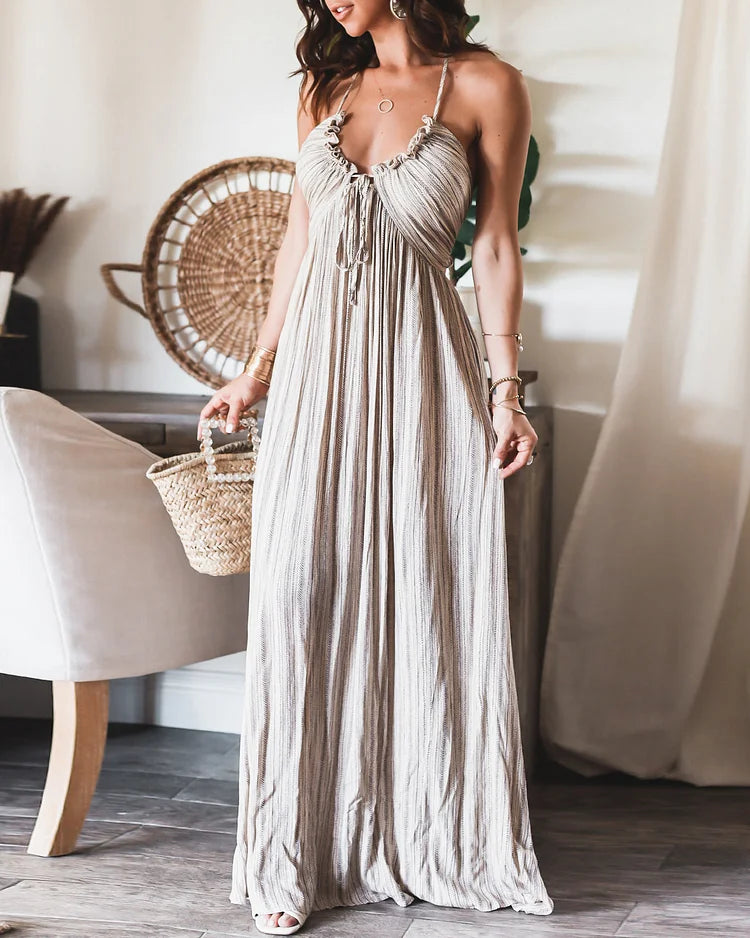 Boho Striped Maxi Dress | Simone