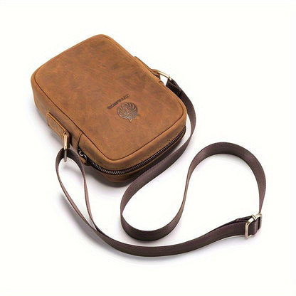 Men Vintage Leather Crossbody Bag | Nino