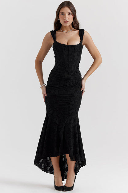 Lace Corset Maxi Dress | Vivienne