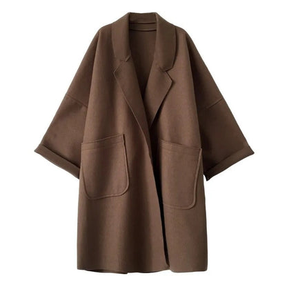 Women Oversized Lapel Trench Coat | Farrah