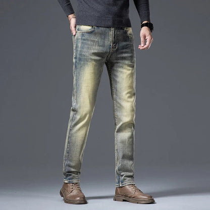Men Classic Straight-Leg Denim Jeans | Yael