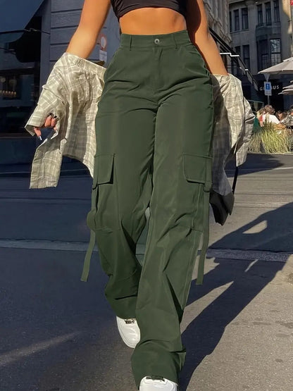 Women High-Waisted Cargo Pants | Thessaly