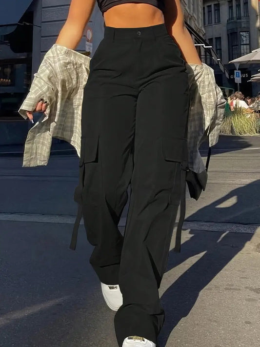 Women High-Waisted Cargo Pants | Thessaly