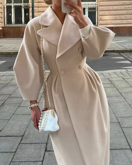 Women Elegant Belted Dress Coat | Rein
