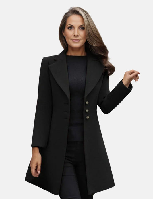 Women Tailored Buttoned Coat | Zaira