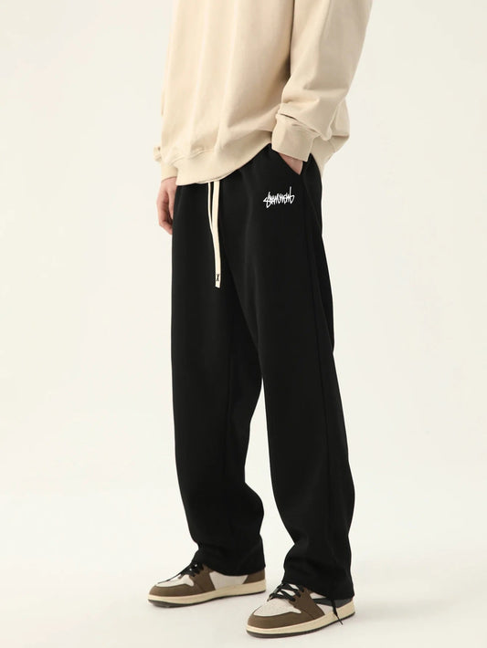 Men's Jogger Pants Black Cotton | Urban Style-1