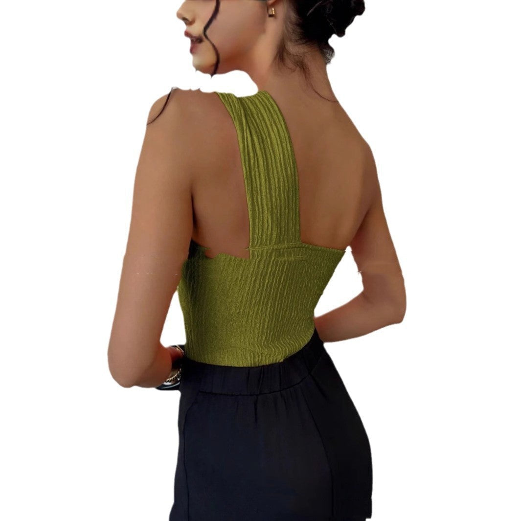Women Jumpsuit Green Polyester | Urban Chic-3