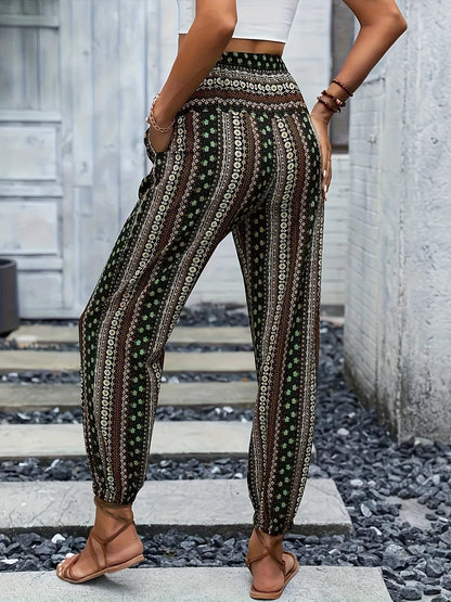 Viviana | Stylish High-Waist Printed Pants