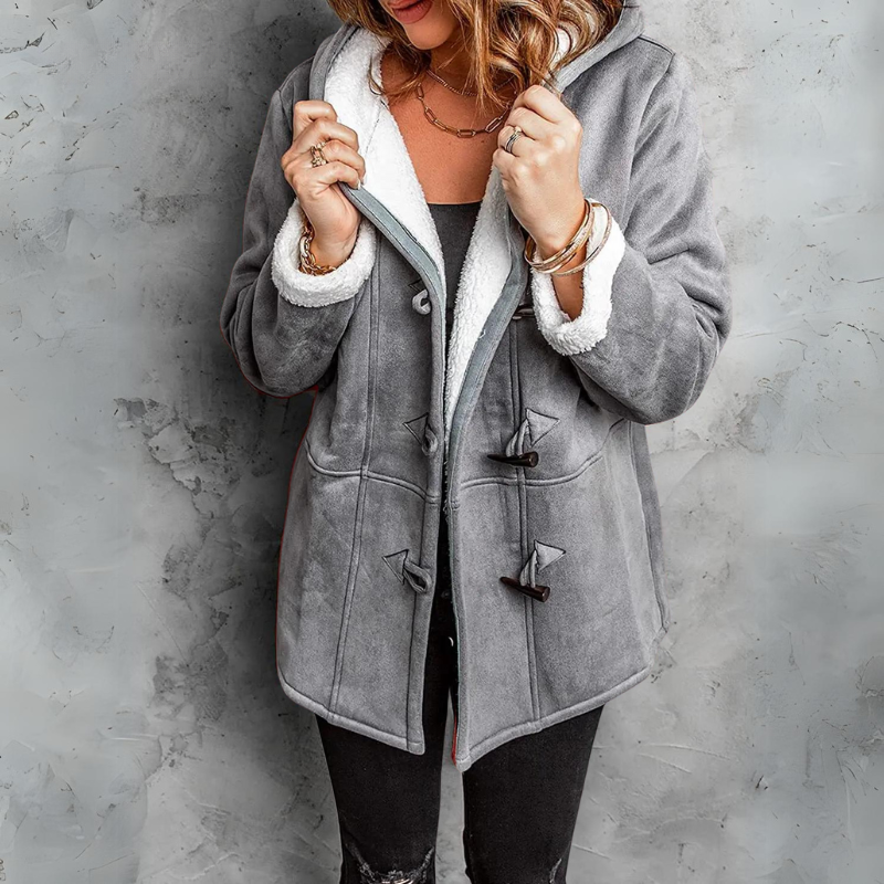 Toggle Button Sherpa Coat | Deni