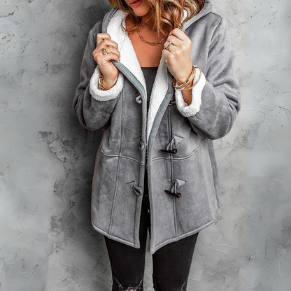 Toggle Button Sherpa Coat | Deni