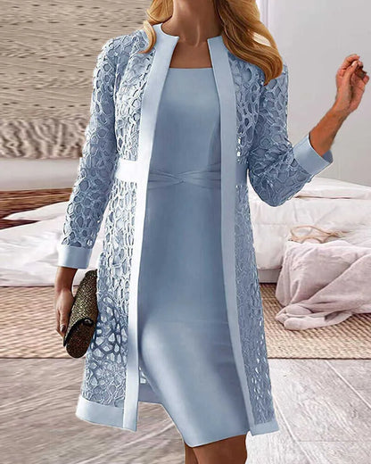 Variant image for Women Two-Piece Dress White Lace | Lucy-11