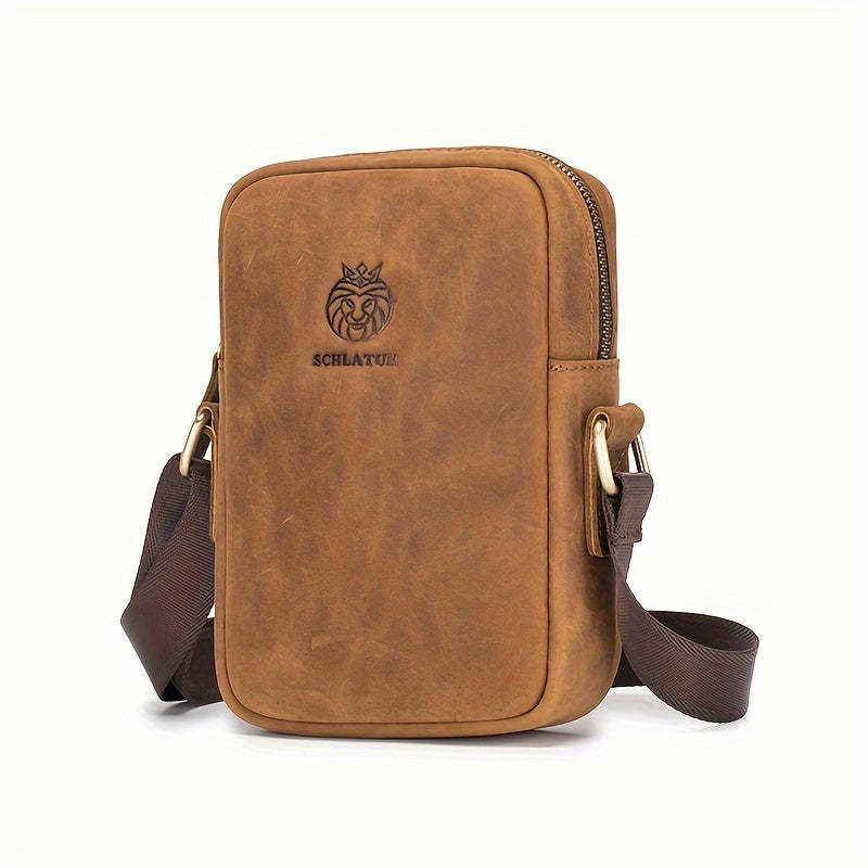 Men Vintage Leather Crossbody Bag | Nino