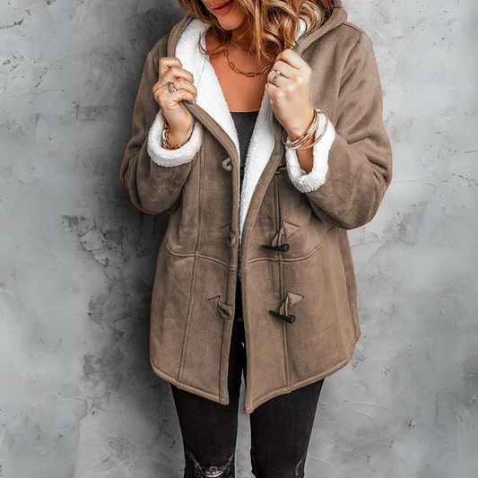 Toggle Button Sherpa Coat | Deni