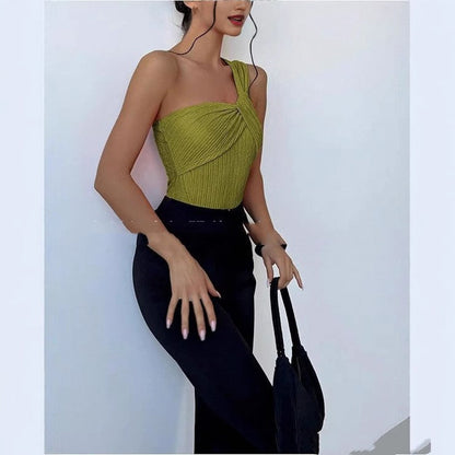Women Jumpsuit Green Polyester | Urban Chic-5