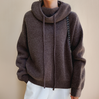 Women Cozy Knit Hoodie | Marlowe