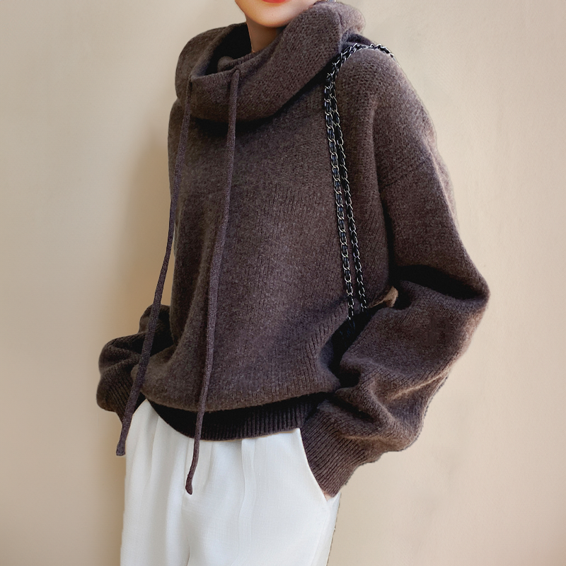 Women Cozy Knit Hoodie | Marlowe