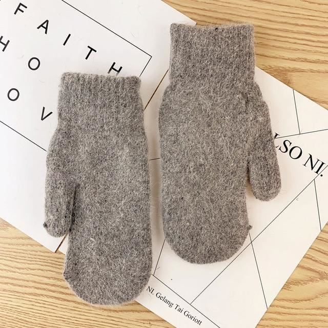 Women Soft Knit Mittens | Wilma