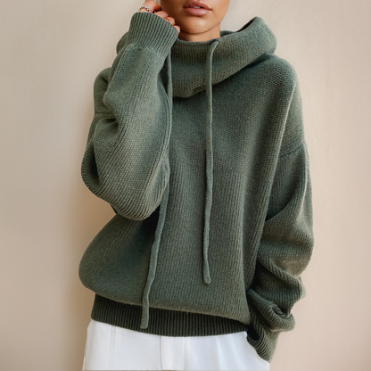 Women Cozy Knit Hoodie | Marlowe