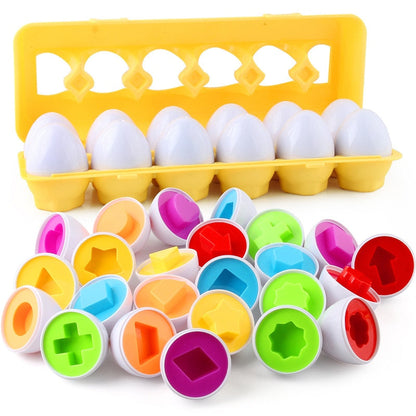 Educational Toy Montessori Geometric Eggs BPA-Free Plastic | Learning Fun for Kids-2